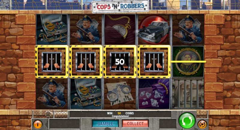 Cops 'N' Robbers slot win combination