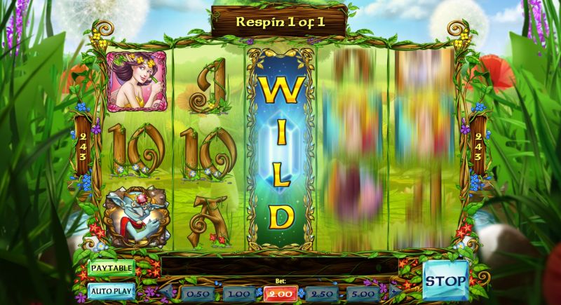 Enchanted Crystals slot sticky stacked wilds feature