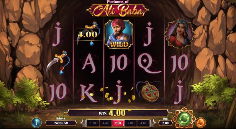 Fortunes of Ali Baba slot win combination