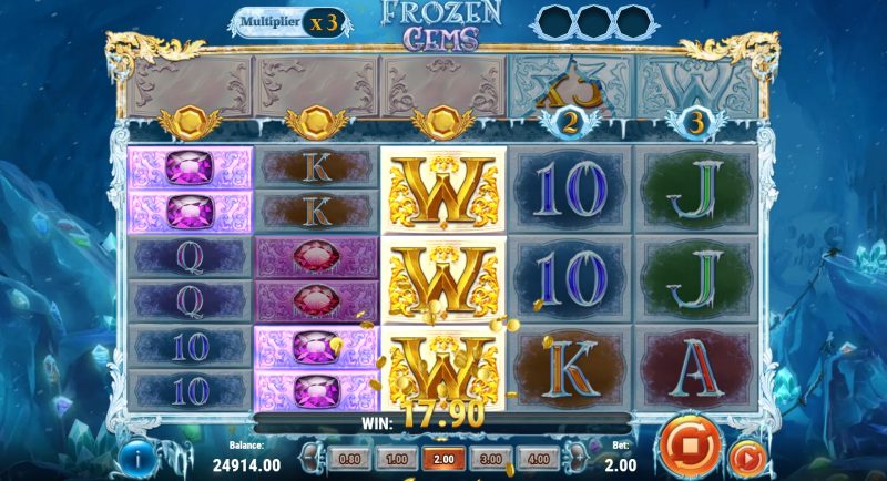 Frozen Gems slot wild feature