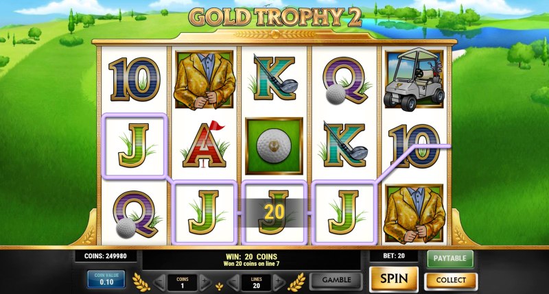 Gold Trophy 2 slot win combination