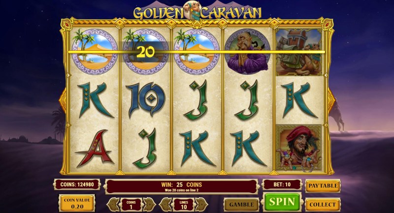 Golden Caravan slot win combination