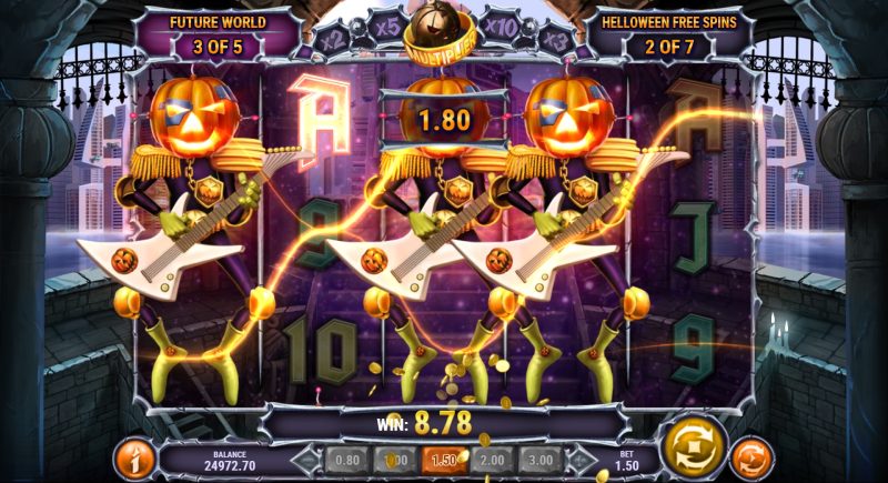 Helloween slot future world feature