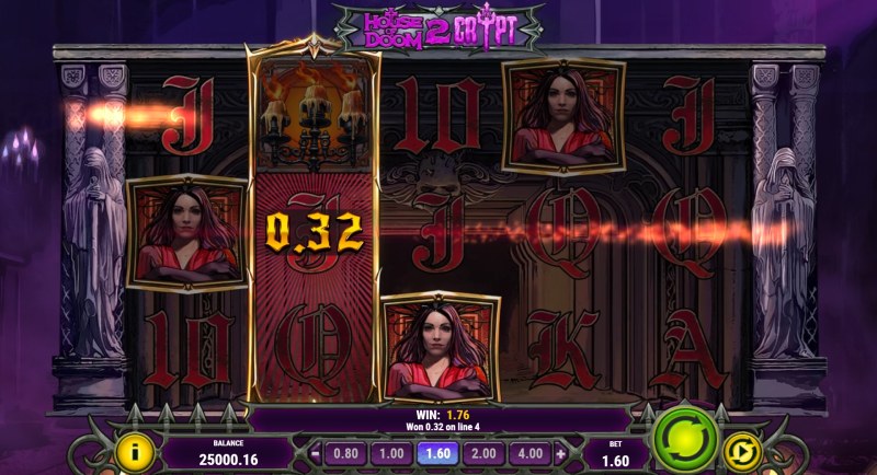 House of Doom 2 The Crypt slot win combination