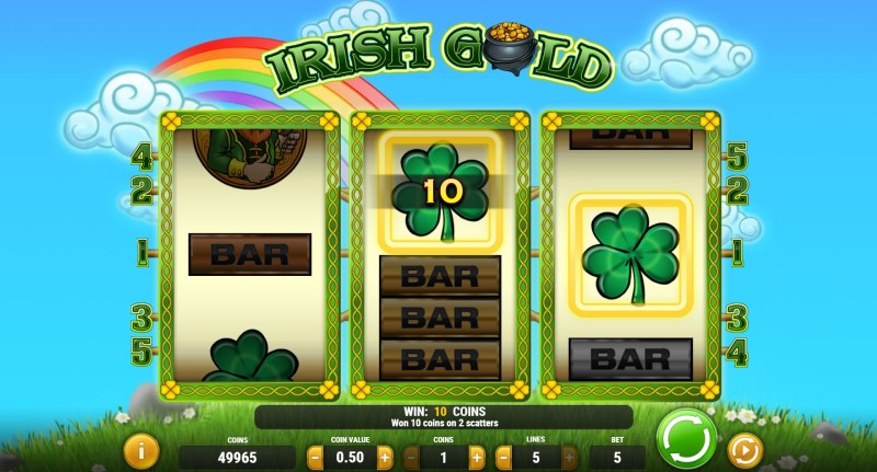 Irish Gold slot win combination