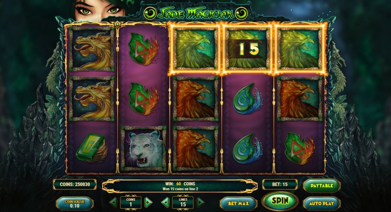 Jade Magician slot win combination