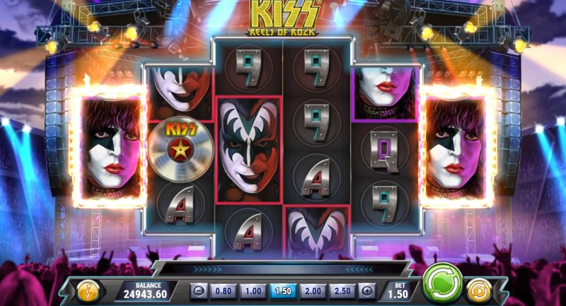 KISS Reels of Rock slot matching reels