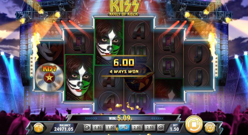 KISS Reels of Rock win combination