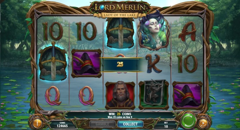 Lord Merlin And The Lady Of The Lake slot wild feature