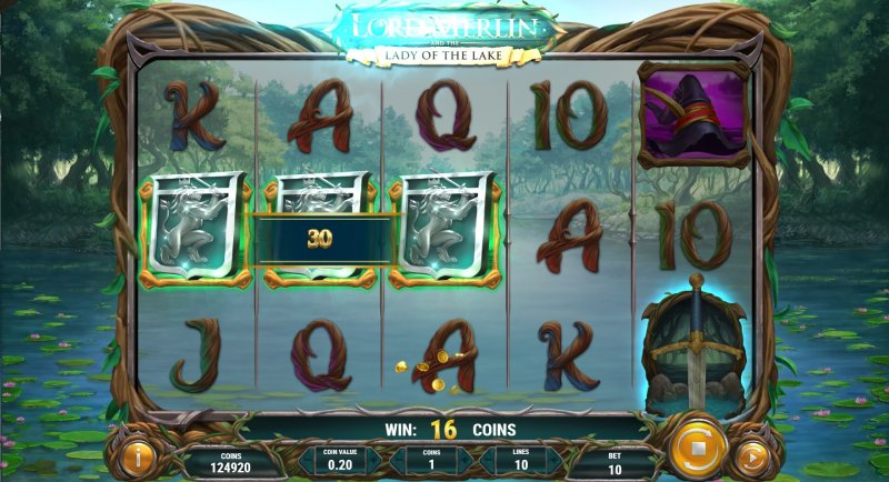 Lord Merlin And The Lady Of The Lake slot win combination