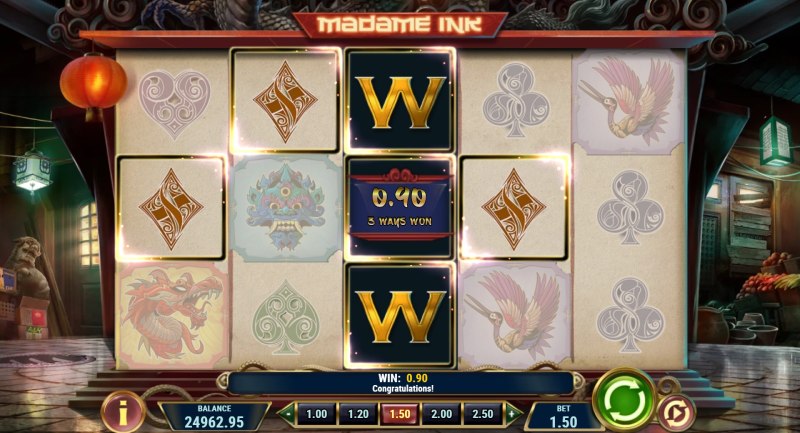 Madame Ink slot wild ink feature
