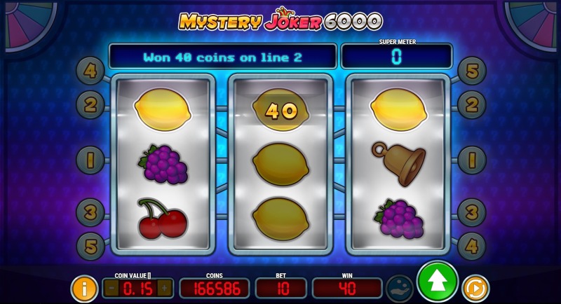 Mystery Joker 6000 slot win combination