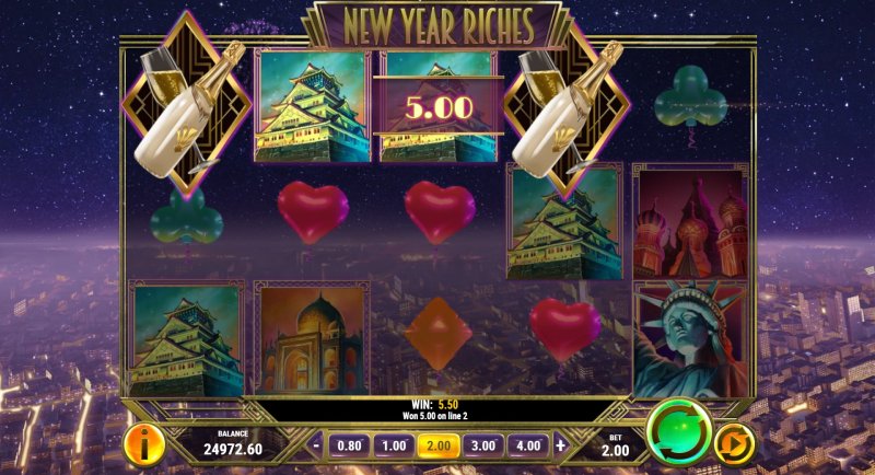 New Year Riches slot wild feature