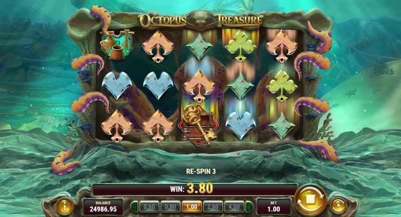 Octopus Treasure slot treasure grab feature