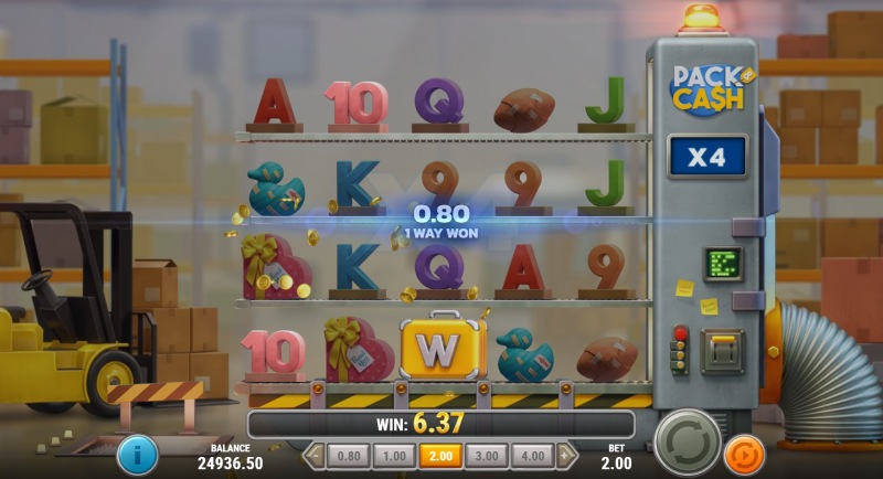 Pack and Cash slot multipliers