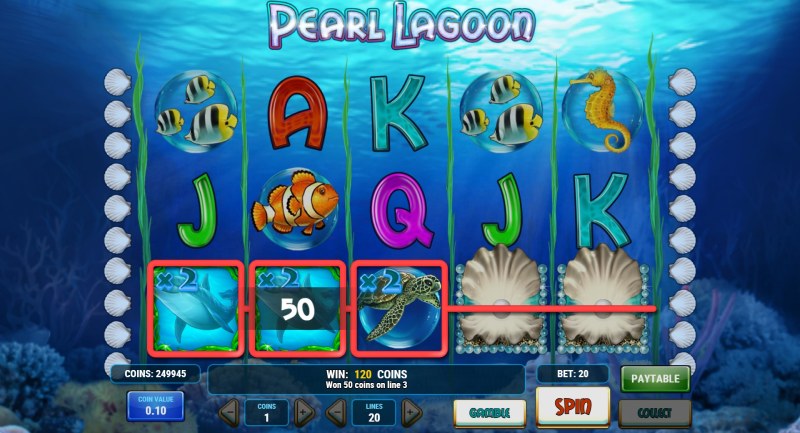 Pearl Lagoon slot multiplier
