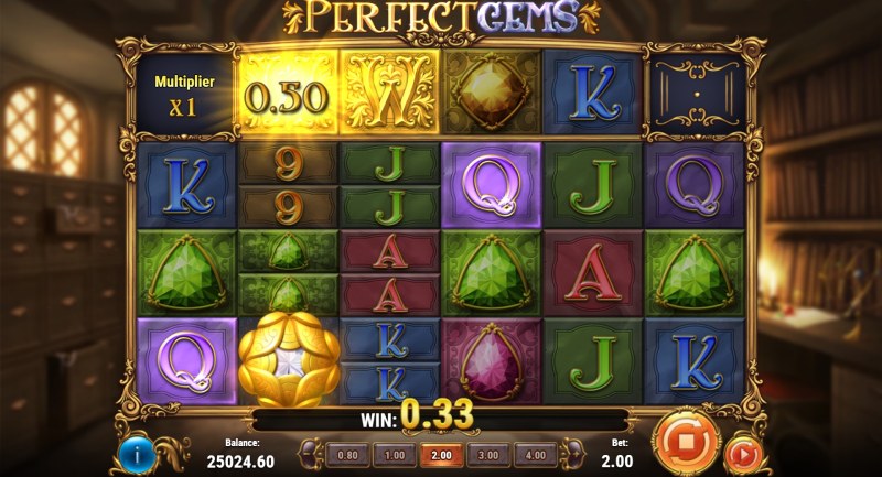 Perfect Gems slot win combination