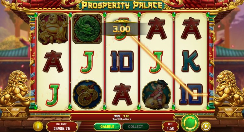 Prosperity Palace slot win combination