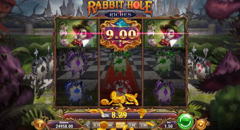 Rabbit Hole Riches slot win combination