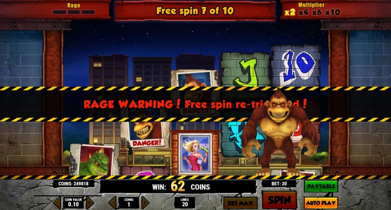 Rage to Riches slot free spins