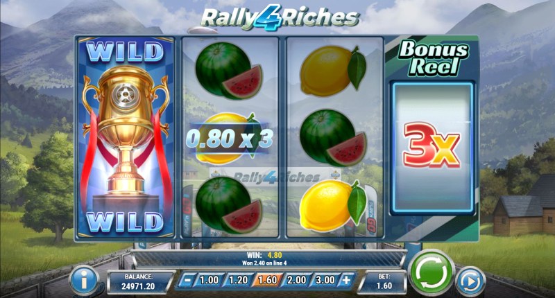 Rally 4 Riches slot win combination