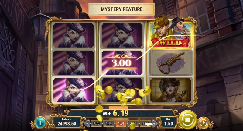 Riddle Reels A Case of Riches slot mystery feature