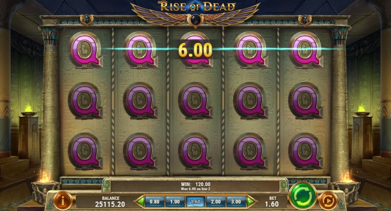 Rise of Dead slot win combination
