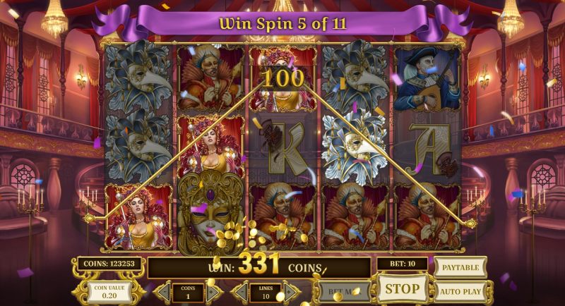 Royal Masquerade slot free spins