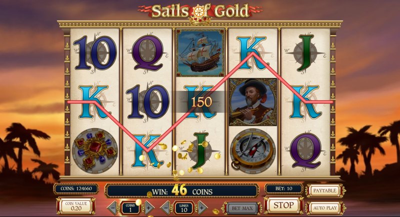 Sails of Gold slot win combination