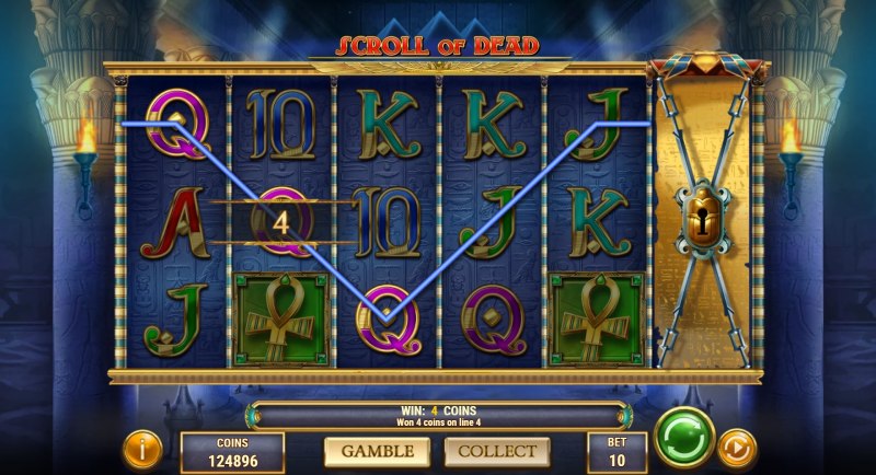 Scroll of Dead slot win combination