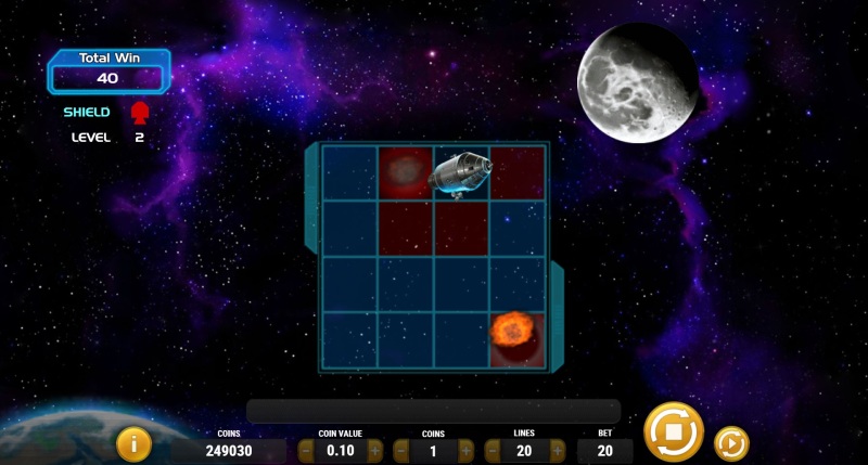 Space Race slot moon landing bonus