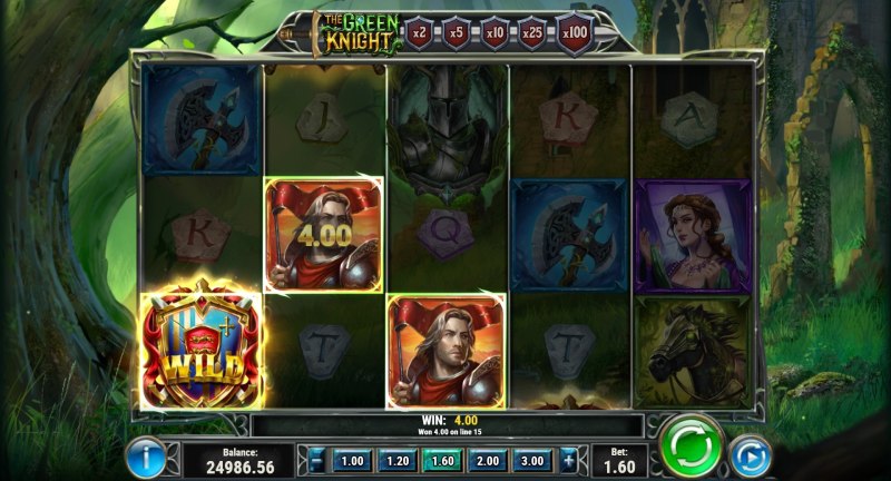The Green Knight slot win combination