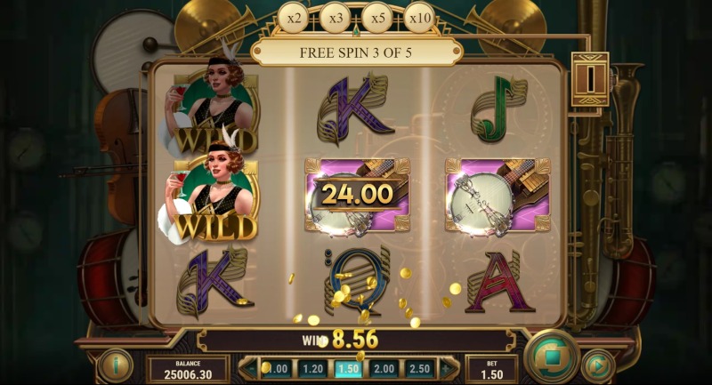 The Paying Piano Club slot free spins