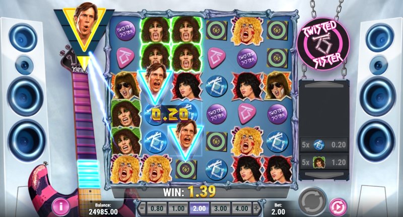 Twisted Sister slot angry dead