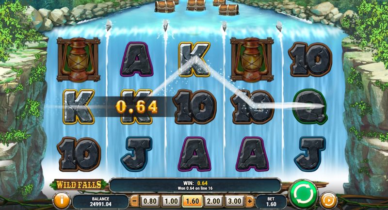 Wild Falls slot win combination