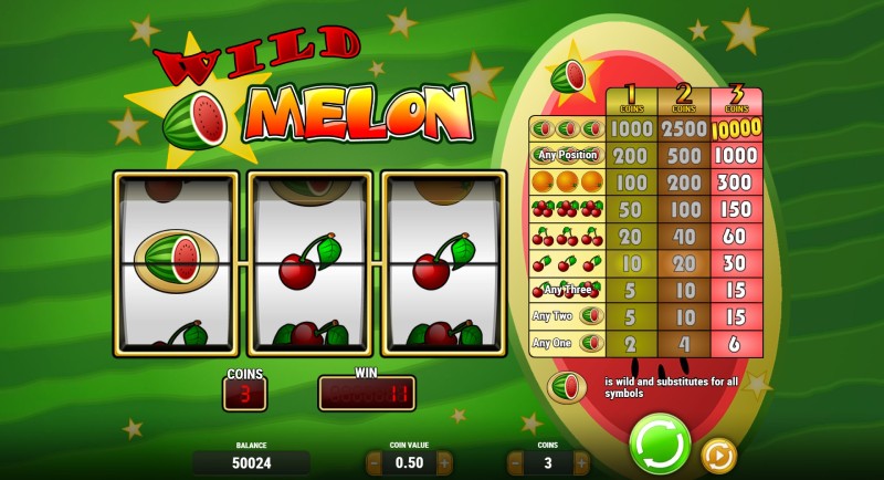 Wild Melon slot wild feature