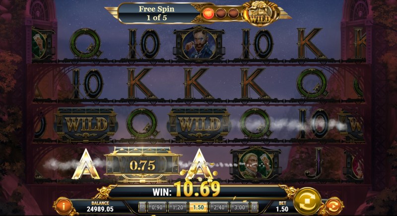 Wild Rails slot free spins