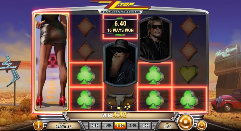 ZZ Top Roadside Riches slot stacked wild