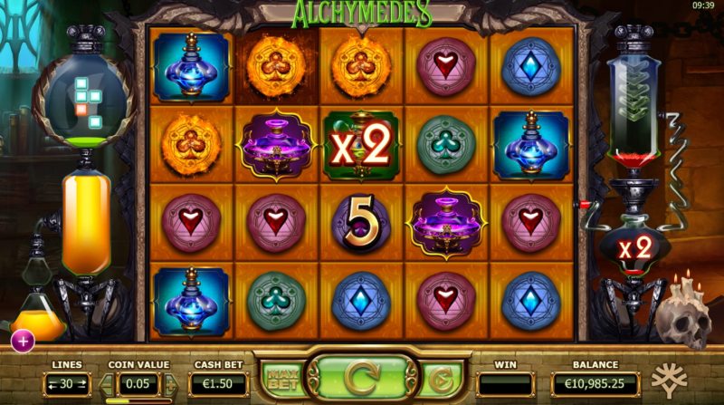 Alchymedes Slot Multiplier Feature