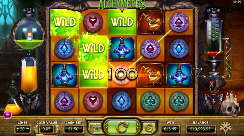 Alchymedes Slot Wild Feature