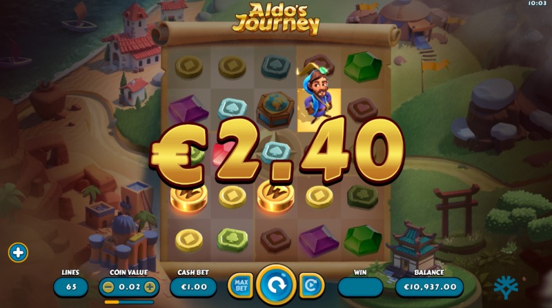 Aldo's Journey Slot Win Combination