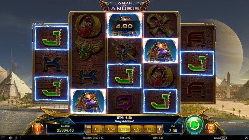 Ankh of Anubis Slot Wild Feature