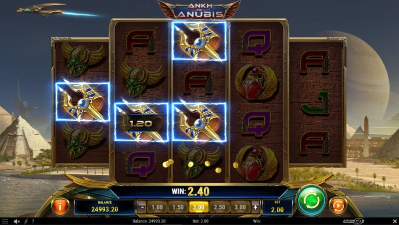 Ankh of Anubis Slot Win Combo