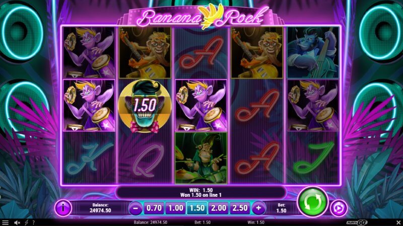 Banana Rock Slot Wild Feature