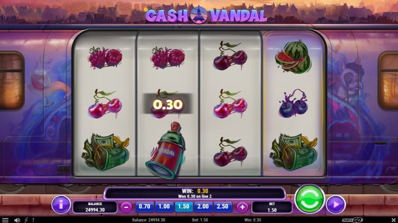 Cash Vandal Slot Win Combination