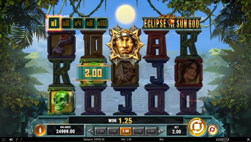Cat Wilde in the Eclipse of the Sun god Slot Win Combination