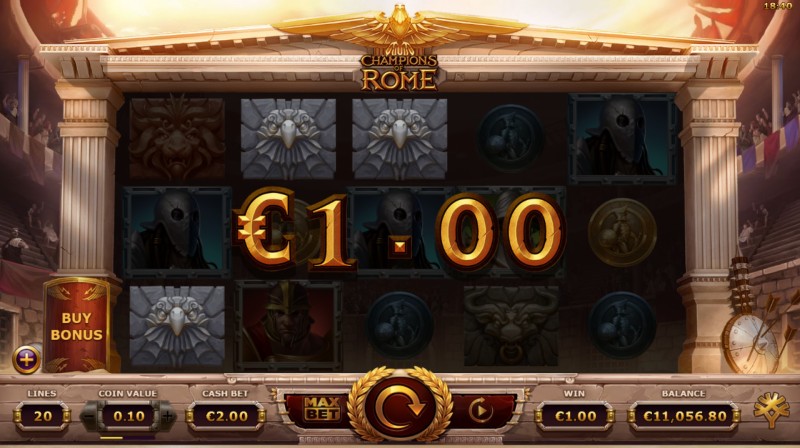 Champions of Rome Slot Win Combination
