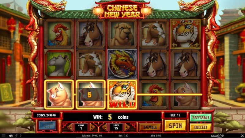 Chinese New Year Slot Wild Feature