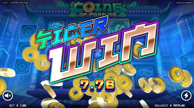 Coins of Fortune Slot Dragon Nudge Tiger Win