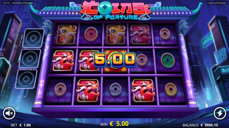 Coins of Fortune Slot Win Combination